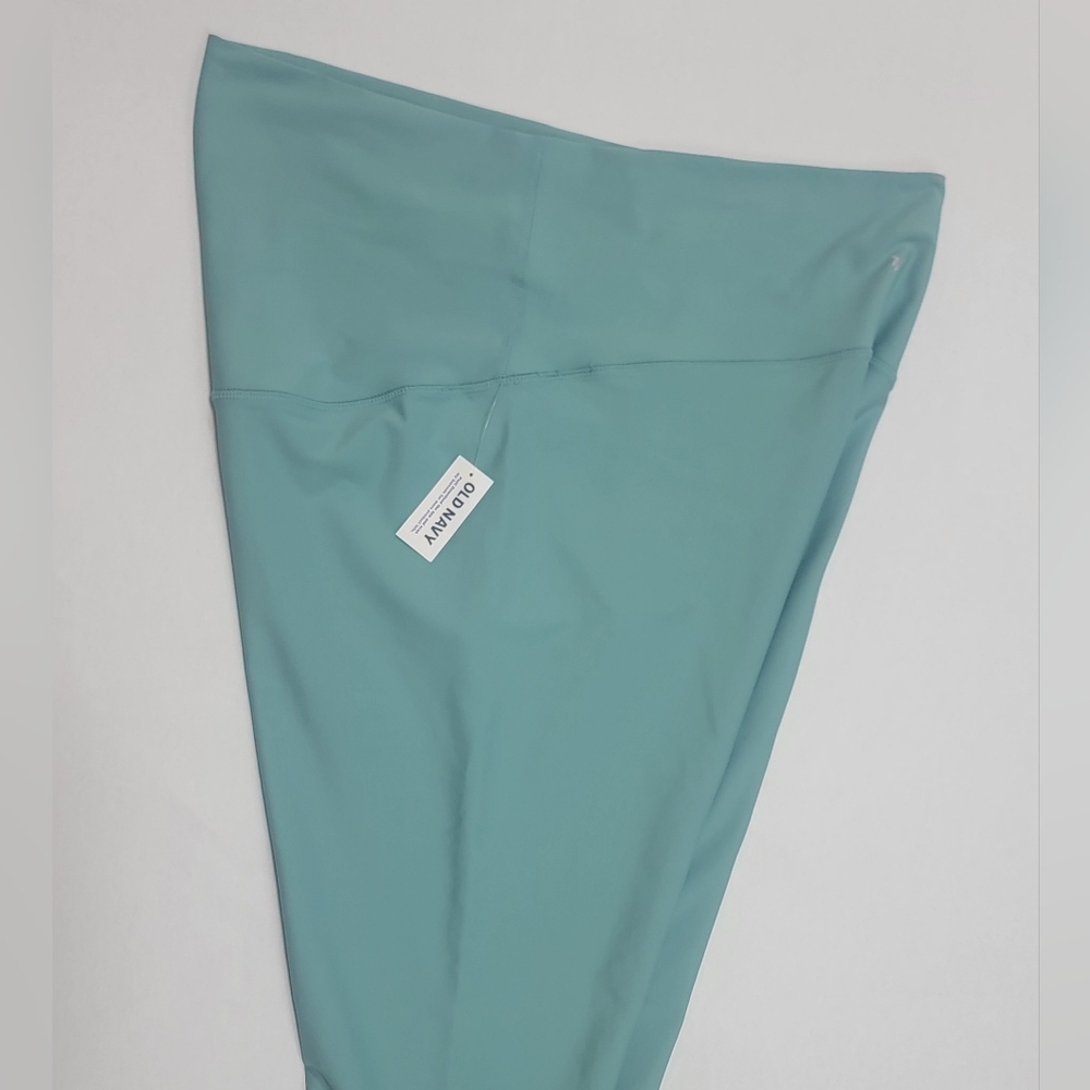 Old Navy Light Blue Powersoft Maternity High-Waisted Leggings - Picture 3 of 8